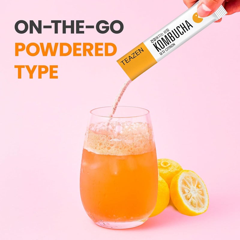 TEAZEN Kombucha Citron Probiotic Drink Mix - Image 5